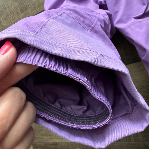 The North Face Snowsuit Snowbibs Snow pants Ski suit 4T Toddler Purple - Picture 5 of 8